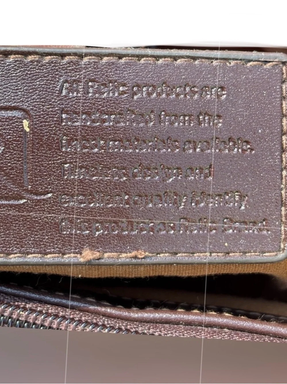 VTG Eddie Bauer Ford Mulholland Brothers Duffel Bag Tan Canvas Leather